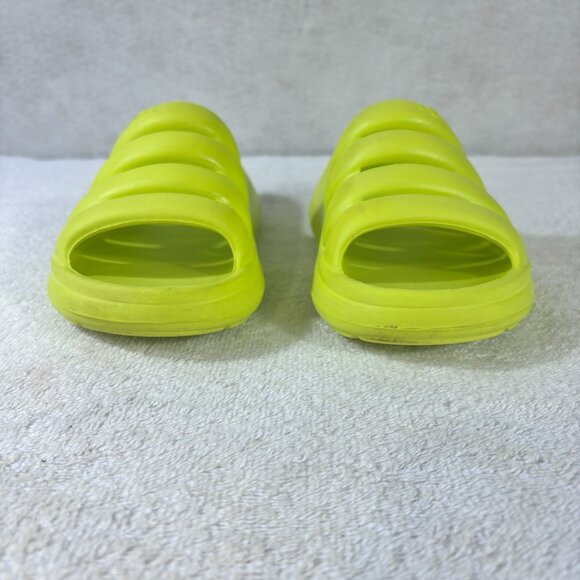 UGG Kids Sport Yeah Slides Size K2 Neon Lime Green Slip Ons - Picture 3 of 13